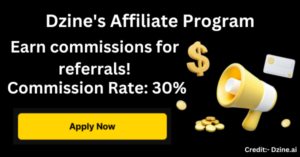 How to join affiliate program on dzine.ai