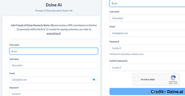 How to join affiliate program on dzine.ai