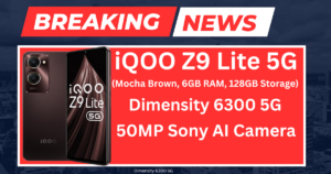 iQOO Z9 Lite 5G (Mocha Brown, 6GB RAM, 128GB Storage) | Dimensity 6300 5G | 50MP Sony AI Camera | Charger in The box