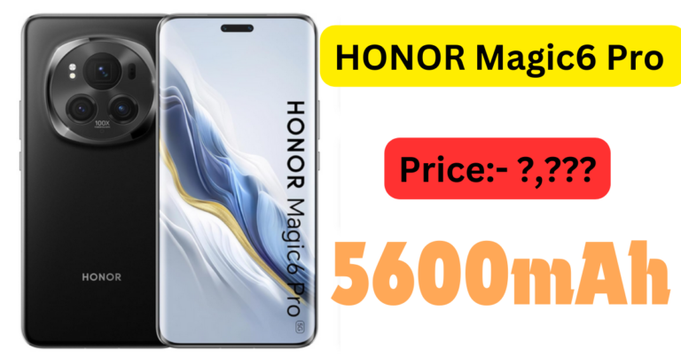 HONOR Magic6 Pro 5G, 12GB RAM + 512GB ROM, Battery Capacity 5600mAh