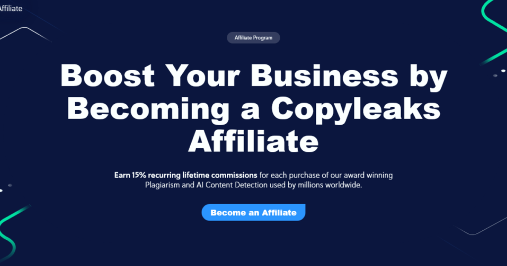 How to join affiliate program copyleaks ai detector