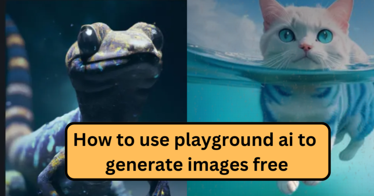 How to use playground ai to generate images free