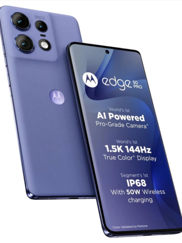 Motorola edge 50 pro 5g price in india, 68W Charger (Luxe Lavender, 8 GB 256 GB RAM),  Qualcomm Snapdragon 7 Gen 3 (4 nm)