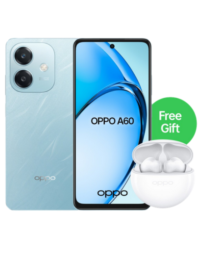 OPPO A60 5G smartphone : which has *great camera, big battery, fast charging and powerful processor,